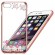 X-Fitted Plastic Case With Swarovski Crystals for Apple iPhone  6 / 6S Rose gold / Lucky Flower image 6