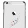 X-Fitted Aizmugurējais Plastikata Apvalks ar Swarovski Kristāliem Priekš Apple iPhone 6 / 6S Sudrabs / Gracioza Lapa image 2