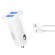 XO TZ10 Car charger 2x USB 2.4A + USB-C cable image 1