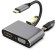RoGer USB-C Multimediju adapteris HDMI 4K@30Hz / VGA 1080p / USB 3.0 / USB-C PD image 1