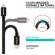 Swissten MFI Textile Fast Charge 3A Lightning Data and Charging Cable 2.0m image 2