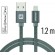 Swissten MFI Textile Fast Charge 3A Lightning Data and Charging Cable 1.2m image 1