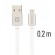 Swissten Textile Fast Charge 3A Lightning Data and Charging Cable 20 cm image 1