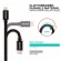 Swissten Textile Fast Charge 3A Lightning Data and Charging Cable 2m image 2