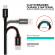 Swissten Textile Universal Quick Charge 3.1 USB-C Data and Charging Cable 20 cm paveikslėlis 2