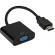 RoGer Adapter to Transfer HDMI to VGA (+Audio) Black image 1