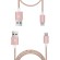 Dux Ducis KII Premium Micro USB Set Of 2 Material Data and Charging Cables 100 cm + 20 cm Pink paveikslėlis 1