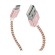 Dux Ducis KII Premium Micro USB Set Of 2 Material Data and Charging Cables 100 cm + 20 cm Pink paveikslėlis 2