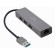 Gembird USB AM Gigabit Tīkla adapteris / 3 portu USB 3.0 Hubs image 1