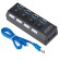 Roger AD15653 USB 3.0 Hub - Splitter 4 x USB 3.0 / 5 Gbps With Separate On / Off Buttons image 1