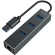 Savio AK-58 USB Hub 3-port USB-A / 3.1 Gen / RJ-45 Gigabit Ethernet image 2