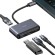 Usams 4in1 Adapter 2xUSB 2.0 / USB 3.0 / USB-C Hub paveikslėlis 1