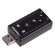 RoGer USB Audio karte ar mikrofona ieeju / Virtual 7.1 / sudraba image 1