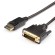 RoGer DisplayPort to DVI Cable 1,8m / DVI-D (Dual Link) paveikslėlis 1