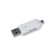Forever USB + Micro USB Karšu Lasītājs SD + MicroSD Balts image 3