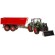RoGer Green Farm Tractor Green with Red Trailer  1:28 image 2