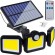 RoGer JD WD-427 Outdoor floodlight with motion sensor and solar panel 36W COB / 1500lm / 2400mAh / IP65 image 1