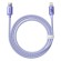 Baseus Crystal Shine cable USB-C to Lightning, 20W, PD, 1.2m (purple) image 3