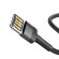 Baseus Cafule Double-sided USB Lightning Cable 1.5A 2m (Gray+Black) paveikslėlis 3