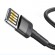 Lightning USB cable (reversible) Baseus Cafule 2.4A 1m (gray-black) фото 3