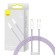USB-C cable for Lightning Baseus Dynamic Series, 20W, 1m (purple) image 1