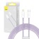 USB-C cable for Lightning Baseus Dynamic Series, 20W, 2m (purple) image 1