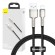 USB cable for Lightning Baseus Cafule, 2.4A, 0,25m (black) paveikslėlis 1