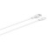 USB to Lightning cable LDNIO LS550, 2.4A, 0.2m (white) image 1