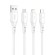 USB to Lightning cable Vipfan Colorful X12, 3A, 1m (white) image 4