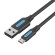 Cable USB 2.0 A to Micro USB Vention COLBD 3A 0,5m black фото 4