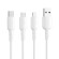 USB to Micro USB cable VFAN Colorful X11, 3A, 1m (white) paveikslėlis 2