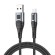 USB to Micro USB cable Vipfan X10, 3A, 1.2m, braided (black) image 1