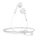 In-ear wired headphones Mcdodo HP-6070 (white) paveikslėlis 2