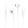 Wired in-ear headphones VFAN M14, USB-C, 1.1m (white) image 1