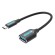 USB-C 3.1 Male to USB Female OTG Cable Vention CCVBB 0.15m, 2A, Black image 1