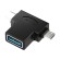 Adapter OTG USB 3.0 to USB-C and Micro USB Vention CDIB0 image 2