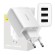 Baseus Compact Quick Charger, 3x USB, 17W (White) image 1