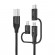 Cable Choetech IP0030, MFi 3in1, USB-A/Lightning/Micro USB/USB-C, 5V, 1,2m (black) image 2