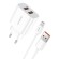 Fast charger Foneng 2x USB EU45 + USB Micro cable image 1