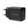 Wall charger GAN3 USB-C+C PD35W Choetech PD6051 (black) paveikslėlis 1