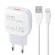 Wall charger  LDNIO A1306Q 18W +  Lightning cable paveikslėlis 1