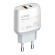 Wall charger LDNIO A2424C USB, USB-C 20W + USB-C - Lightning Cable image 1