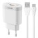 Wall charger LDNIO A303Q USB 18W + MicroUSB cable image 1