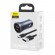 Ładowarka samochodowa Baseus Golden Contactor Pro, USB + USB-C, QC4.0+, PD, SCP, 40W (szara) + kabel USB do USB-C 1m (czarny) image 8