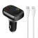 LDNIO Bluetooth C704Q 2USB, USB-C Transmiter FM + USB-C - Lightning cable image 1