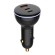 LDNIO C102 Car Charger, USB + 2x USB-C, 160W + USB to Lightning Cable (Black) image 1