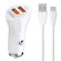 LDNIO C511Q 2USB Car charger + MicroUSB cable paveikslėlis 1