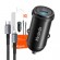 Mcdodo CC-7492 car charger, USB-C, 30W + USB-C to Lightning cable (black) paveikslėlis 7