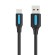 USB 2.0 A to USB-C cable Vention COKBG 3A 1,5m black image 1