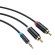 Cable Audio 3.5mm to 2x RCA Vention BCLBH 2m Black paveikslėlis 2